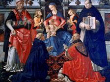 Madonna and Child enthroned with the Saints 1483. Artist: Domenico Ghirlandaio