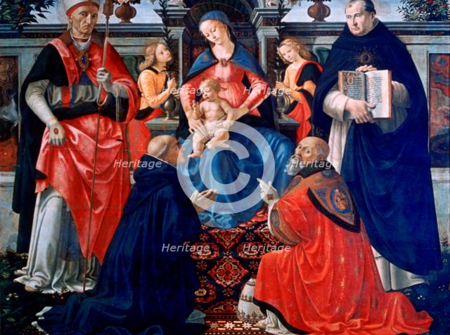 'Madonna and Child enthroned with the Saints', 1483. Artist: Domenico Ghirlandaio