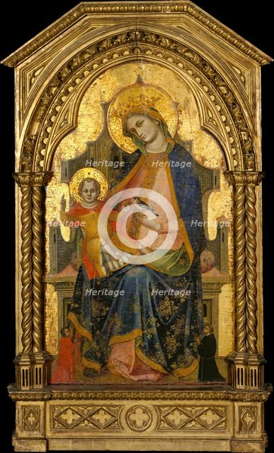 Madonna and Child Enthroned with Two Donors, ca. 1360-65. Creator: Lorenzo Veneziano.