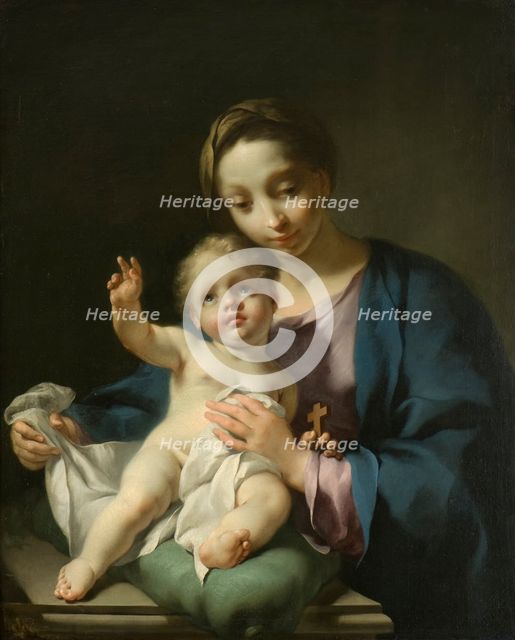 Madonna and Child, early-mid 18th century. Creator: Georg Engelhard Schroder.
