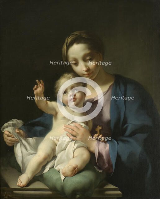 Madonna and Child, early-mid 18th century. Creator: Georg Engelhard Schroder.