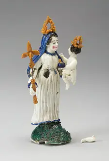 Madonna and Child, France, Early 18th century. Creator: Verres de Nevers