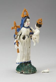 Madonna and Child, France, Early 18th century. Creator: Verres de Nevers