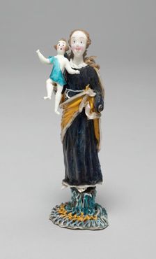Madonna and Child, France, Late 17th to early 18th century. Creator: Verres de Nevers