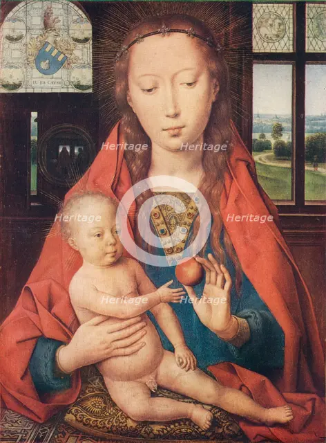 'Madonna and Child, from The Diptych of Maerten van Nieuwenhove', 1487. Artist: Hans Memling.