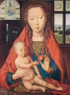 Madonna and Child, from The Diptych of Maerten van Nieuwenhove 1487. Artist: Hans Memling