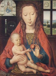 Madonna and Child, from The Diptych of Maerten van Nieuwenhove 1487. Artist: Hans Memling