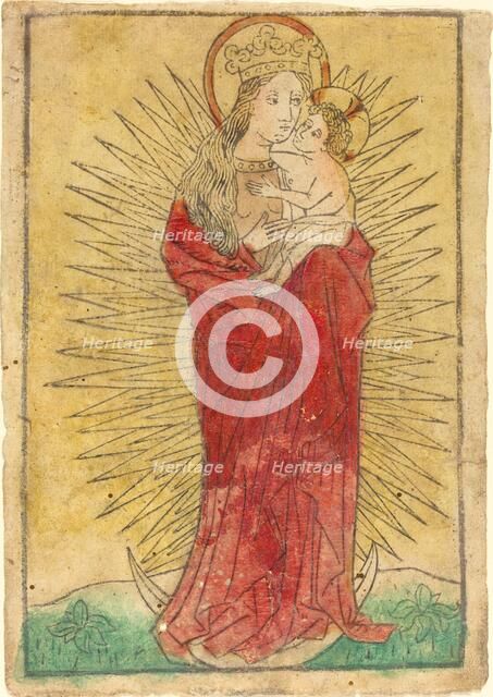 Madonna and Child in a Glory Standing on a Crescent Moon, 1450/1460. Creator: Unknown.