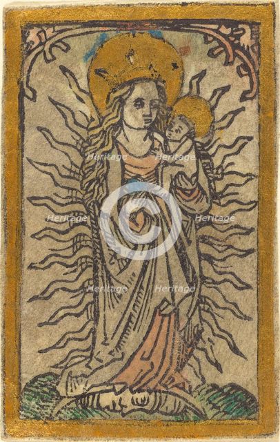 Madonna and Child in a Glory Standing on a Crescent Moon, 1470/1480. Creator: Unknown.
