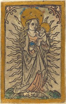 Madonna and Child in a Glory Standing on a Crescent Moon, 1470/1480. Creator: Unknown