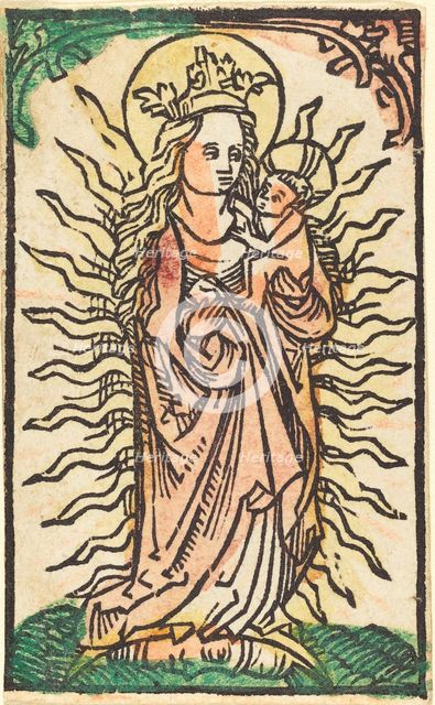 Madonna and Child in a Glory Standing on a Crescent Moon, 1470/1480. Creator: Unknown.