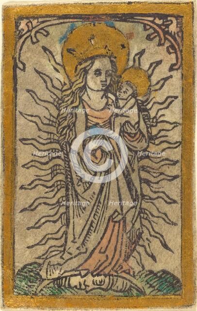 Madonna and Child in a Glory Standing on a Crescent Moon, 1470/1480. Creator: Unknown.