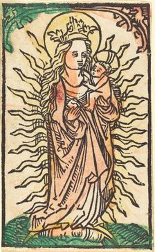 Madonna and Child in a Glory Standing on a Crescent Moon, 1470/1480. Creator: Unknown