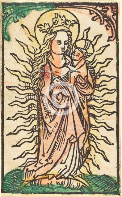 Madonna and Child in a Glory Standing on a Crescent Moon, 1470/1480. Creator: Unknown.