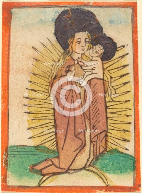Madonna and Child in a Glory Standing on a Crescent Moon, c. 1470. Creator: Unknown.