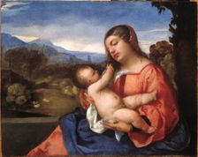 Madonna and Child in a Landscape
