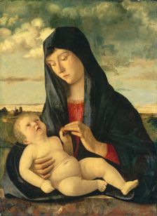 Madonna and Child in a Landscape, c. 1480/1485. Creator: Giovanni Bellini