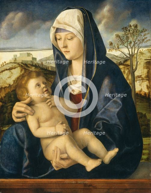Madonna and Child in a Landscape, c. 1490/1500. Creator: Giovanni Bellini.