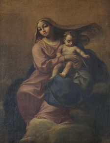 Madonna and Child on a Cloud, 18th century. Creator: Unknown