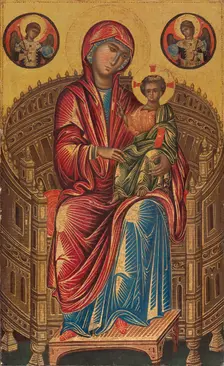 Madonna and Child on a Curved Throne, c. 1260/1280. Creator: Unknown