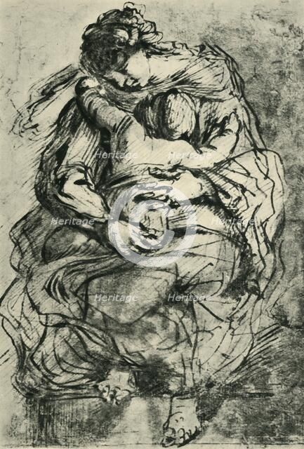 Madonna and child, late 16th-early 17th century, (1943). Creator: Michelangelo Caravaggio.