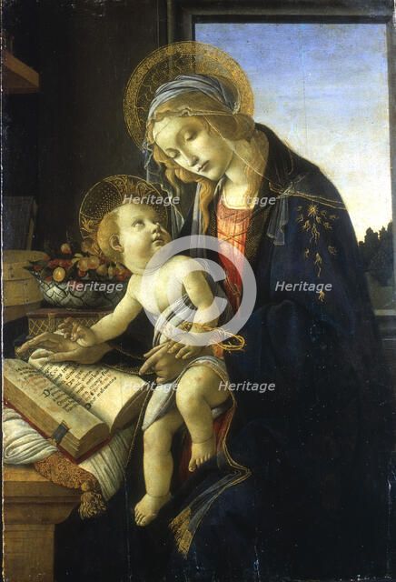 'Madonna and Child' ('Madonna of the Book'), 1483.  Artist: Sandro Botticelli