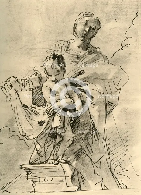 'Madonna and Child', mid 18th century, (1928). Artist: Giovanni Battista Tiepolo.
