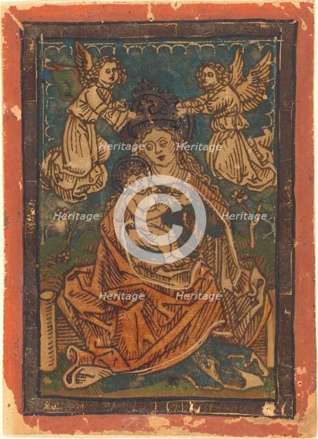 Madonna and Child Seated on a Grassy Bank with Angels, 1480/1490. Creator: Unknown.