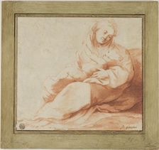 Madonna and Child Seated on Ground, n.d. Creator: Giulio Cesare Amidano
