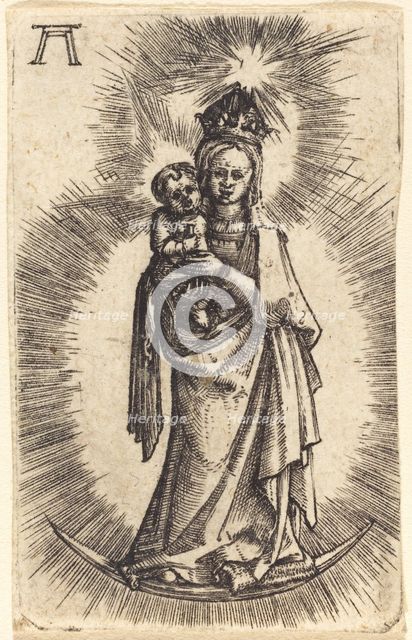Madonna and Child Standing with a Crescent, c. 1515/1518. Creator: Albrecht Altdorfer.