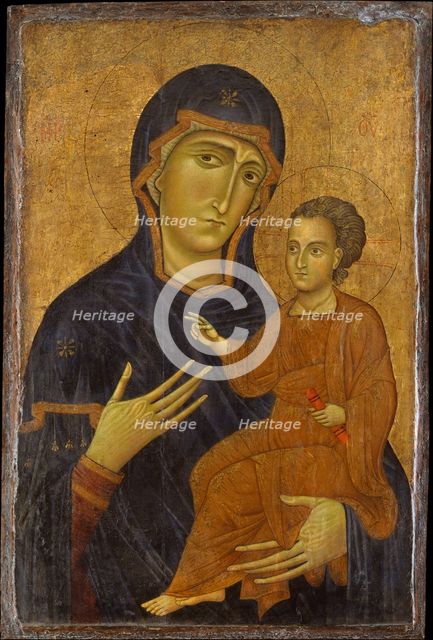 Madonna and Child, possibly 1230s. Creator: Berlinghiero.