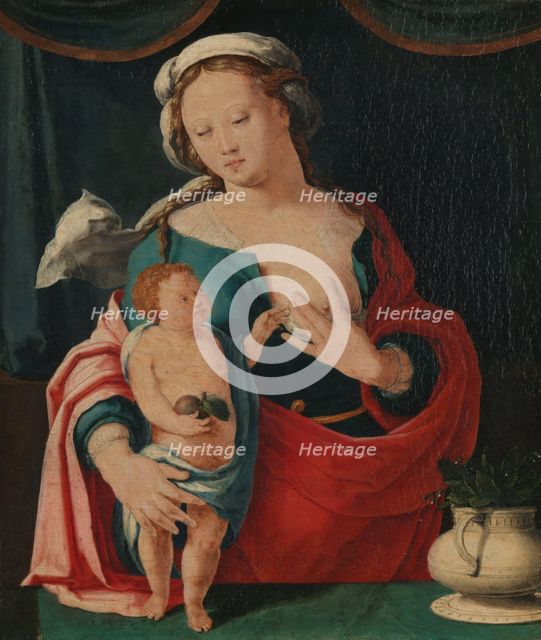 Madonna and Child, probably 1528. Creator: Lucas van Leyden.