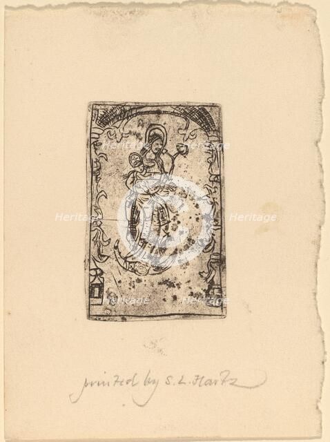 Madonna and Child, probably 15th century. Creator: Unknown.