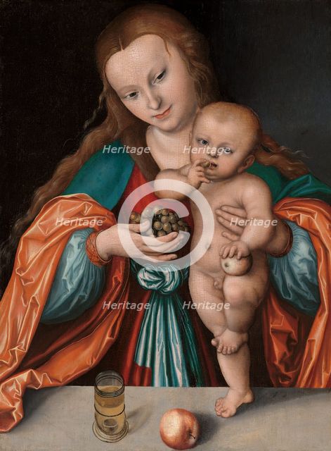 Madonna and Child, probably c. 1535 or after. Creator: Lucas Cranach the Elder.