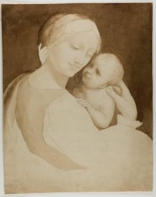 Madonna and Child (recto), 1800/25. Creator: Unknown