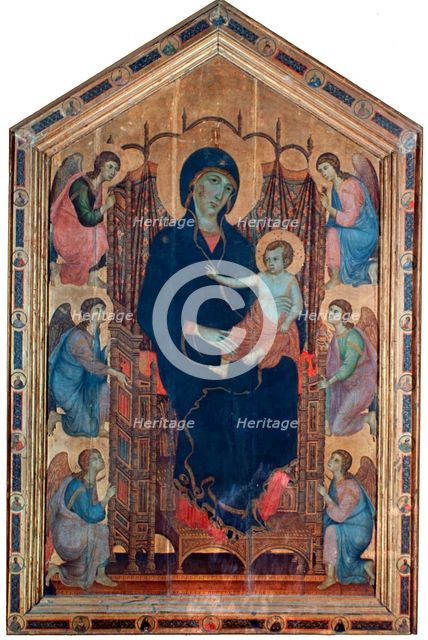 'Madonna and Child', (Rucellai Madonna), 1285.  Artist: Duccio di Buoninsegna