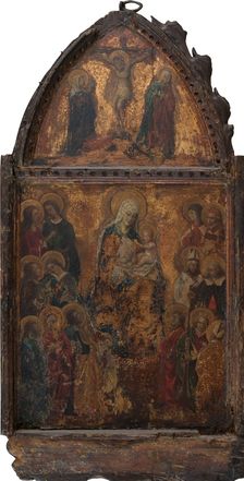 Madonna and Child with the Crucifixion, 1401-1500. Creator: Italian Master