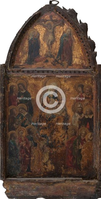 Madonna and Child with the Crucifixion, 1401-1500. Creator: Italian Master.