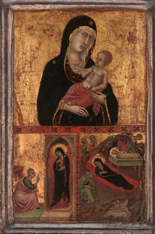 Madonna and Child with the Annunciation and the Nativity, ca. 1310-15. Creator: Goodhart Master