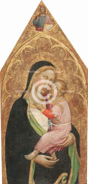 Madonna and Child, with the Blessing Christ [middle panel], c. 1415/1420. Creator: Martino di Bartolomeo di Biagio.