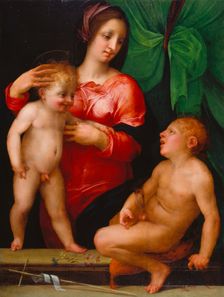Madonna and Child with the Infant St John, 1515. Creator: Rosso Fiorentino