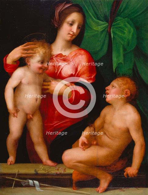 Madonna and Child with the Infant St John, 1515. Creator: Rosso Fiorentino.