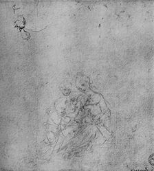 Madonna and Child with the Infant St. John and an Angel c1475 (1945). Artist: Leonardo da Vinci