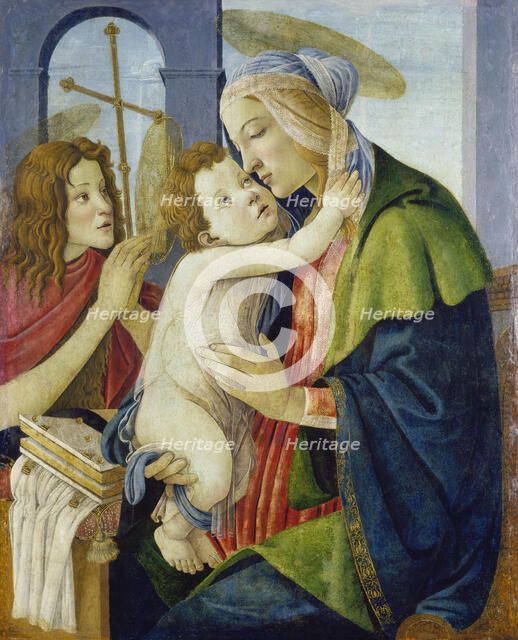 Madonna and Child with the Infant St John, c1490-1500. Creator: Workshop of Sandro Botticelli.