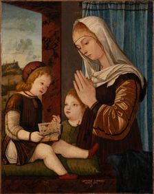 Madonna and Child with the Infant St John, c1500. Creator: Vittore Carpaccio