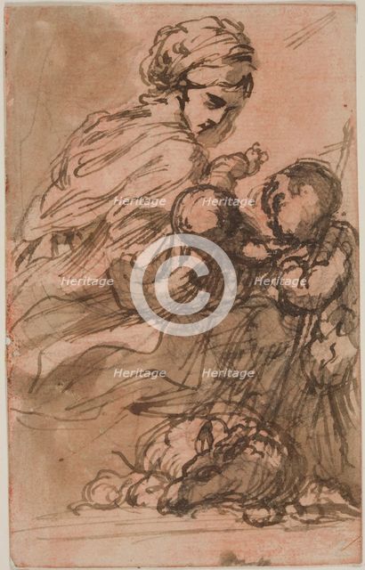 Madonna and Child with the Infant Saint John, between 1754 and 1815. Creator: Carlo Alberto Baratta.