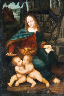 Madonna and Child with the Infant Saint John, c. 1496. Creator: Bernardino de Conti (1450-1525)