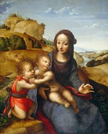 Madonna and Child with the Infant Saint John, c. 1505. Creator: Fernando Yáñez de la Almedina