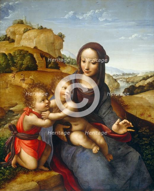 Madonna and Child with the Infant Saint John, c. 1505. Creator: Fernando Yáñez de la Almedina.
