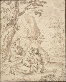 Madonna and Child with the Infant Saint John, n.d. Creators: Unknown, Lodovico Carracci